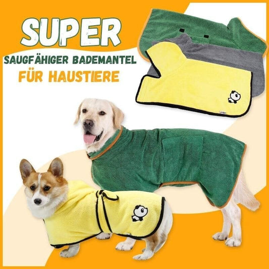 🎅Weihnachtsangebot 49% Rabatt🐕 Super Saugfähiger Bademantel für Haustiere